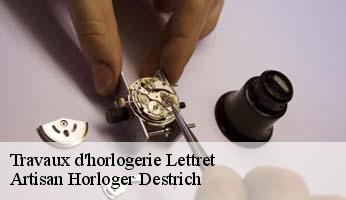 Travaux d'horlogerie  lettret-05130 Artisan Horloger Destrich